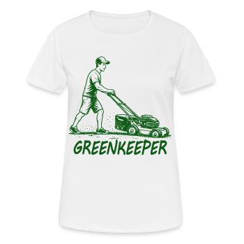 Jardin de pelouse GREENKEEPER Passion - T-shirt respirant Femme - blanc - Devant - AI Model Female 172 dark (172cm)