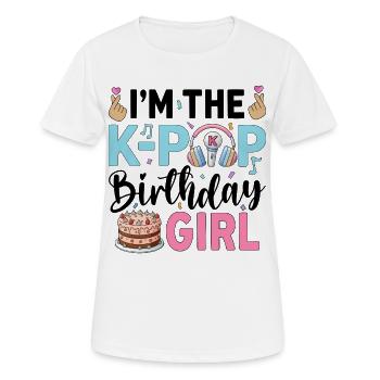 I'm The K-Pop Birthday Girl - Women's Breathable T-Shirt - white - Front - AI Model Female 172 dark (172cm)