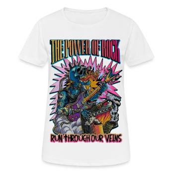 Die Kraft des Felses - Frauen T-Shirt atmungsaktiv - Weiß - Vorne - AI Model Female 172 dark (172cm)