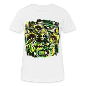 Dub Reggae Soundsystem - Frauen T-Shirt atmungsaktiv - Weiß - Vorne - AI Model Female 172 dark (172cm)