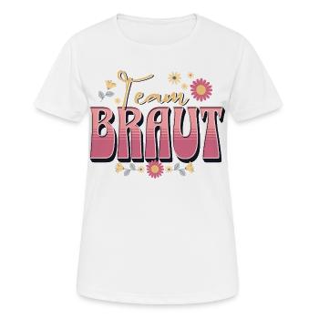 Team Bride Hen Party - Women's Breathable T-Shirt - white - Front - AI Model Female 172 dark (172cm)