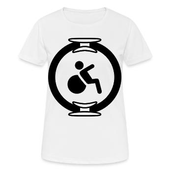 Pilates - Frauen T-Shirt atmungsaktiv - Weiß - Vorne - AI Model Female 172 dark (172cm)