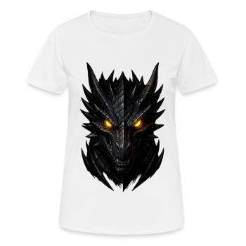 Tête de Dragon Sombre - T-shirt respirant Femme - blanc - Devant - AI Model Female 172 dark (172cm)