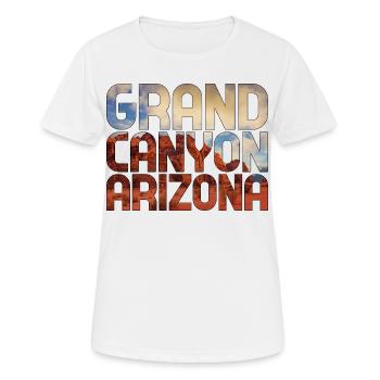 Grand Canyon Arizona Nationalpark - Frauen T-Shirt atmungsaktiv - Weiß - Vorne - AI Model Female 172 dark (172cm)