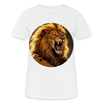 Roaring Lion Blaze - Women's Breathable T-Shirt - white - Front - AI Model Female 172 dark (172cm)