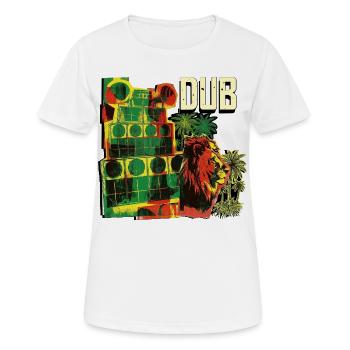 Dub Reggae Soundsystem Session - Frauen T-Shirt atmungsaktiv - Weiß - Vorne - AI Model Female 172 dark (172cm)
