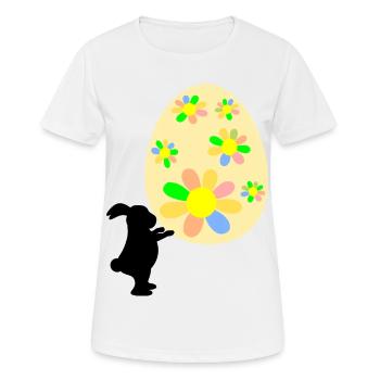 Cadeaux de Pâques de lapins de Pâques pour les lapins de Pâques - T-shirt respirant Femme - blanc - Devant - AI Model Female 172 dark (172cm)