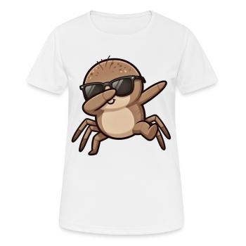 Dabbing Spider - Women's Breathable T-Shirt - white - Front - AI Model Female 172 dark (172cm)