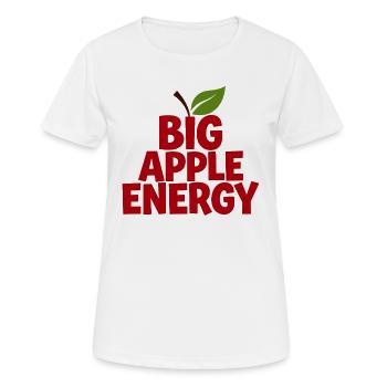 Big Apple Energy NYC New York City Lifestyle - Women's Breathable T-Shirt - white - Front - AI Model Female 172 dark (172cm)