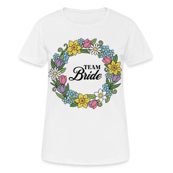 Team Bride for Engagement - Women's Breathable T-Shirt - white - Front - AI Model Female 172 dark (172cm)