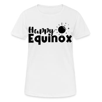 Joyeux équinoxe Bénédictions d’Ostara - T-shirt respirant Femme - blanc - Devant - AI Model Female 172 dark (172cm)