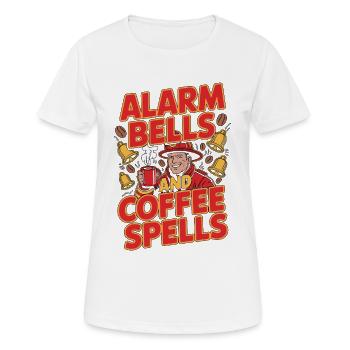 Alarmes de lieutenant d’incendie et intervention d’urgence - T-shirt respirant Femme - blanc - Devant - AI Model Female 172 dark (172cm)