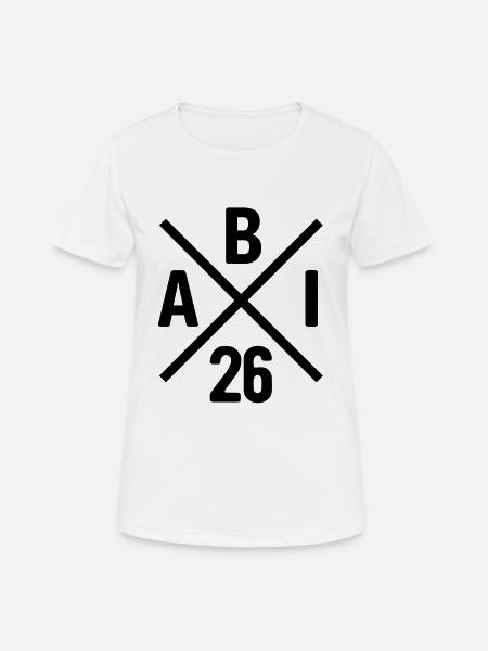 ABI 26 - Abitur - Geschenk - Kontrast Design - Frauen T-Shirt atmungsaktiv - Weiß