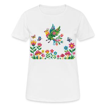 Spring, nature awakens to new life - Women's Breathable T-Shirt - white - Front - AI Model Female 172 dark (172cm)