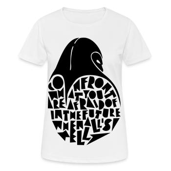 N’ayez pas peur ! - T-shirt respirant Femme - blanc - Devant - AI Model Female 172 dark (172cm)