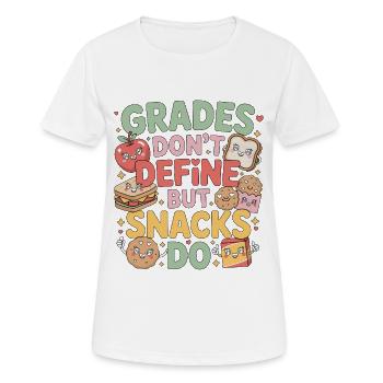 Elementary Teacher Grades Don't Define Education - Women's Breathable T-Shirt - white - Front - AI Model Female 172 dark (172cm)