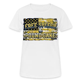 Free Speech Lemon Pound Cake - Women's Breathable T-Shirt - white - Front - AI Model Female 172 dark (172cm)