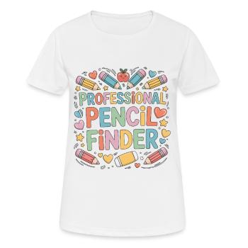 Elementary Teacher Professional Pencil Educator - Women's Breathable T-Shirt - white - Front - AI Model Female 172 dark (172cm)