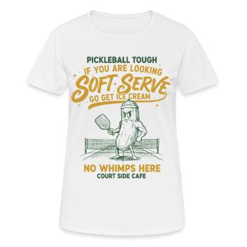 Pickleball Joueur dur à cuire Drôle adore le pickleball - T-shirt respirant Femme - blanc - Devant - AI Model Female 172 dark (172cm)