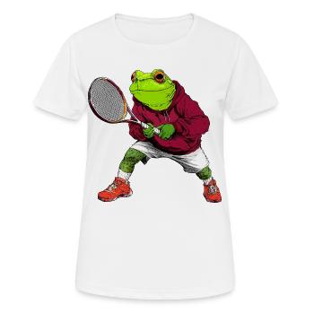 Tennis Frog - T-shirt respirant Femme - blanc - Devant - AI Model Female 172 dark (172cm)