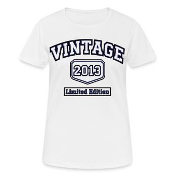 Vintage 2013 College Style Limited Edition - Women's Breathable T-Shirt - white - Front - AI Model Female 172 dark (172cm)