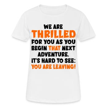 Farewell Colleague Job - Women's Breathable T-Shirt - white - Front - AI Model Female 172 dark (172cm)