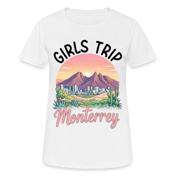 Voyage filles à Monterrey - T-shirt respirant Femme - blanc - Devant - AI Model Female 172 dark (172cm)