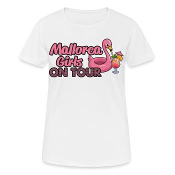 Mallorca, On Tour - Women's Breathable T-Shirt - white - Front - AI Model Female 172 dark (172cm)