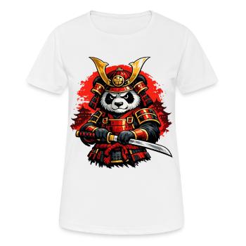 Panda samouraï avec un katana de style japonais - T-shirt respirant Femme - blanc - Devant - AI Model Female 172 dark (172cm)
