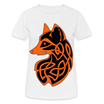 Renard celte - T-shirt respirant Femme - blanc - Devant - AI Model Female 172 dark (172cm)