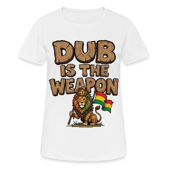 Dub Reggae Weapon - Frauen T-Shirt atmungsaktiv - Weiß - Vorne - AI Model Female 172 dark (172cm)