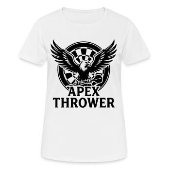 Darts Apex Thrower - Women's Breathable T-Shirt - white - Front - AI Model Female 172 dark (172cm)