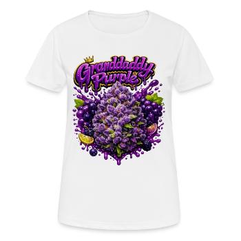 Graffiti violet de grand-père - T-shirt respirant Femme - blanc - Devant - AI Model Female 172 dark (172cm)