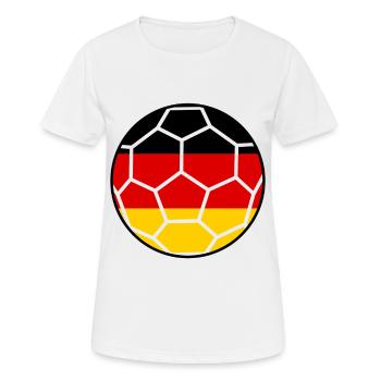 Maillot de supporter de football Allemagne - T-shirt respirant Femme - blanc - Devant - AI Model Female 172 dark (172cm)