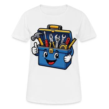 Cute DIY Toolbox - Women's Breathable T-Shirt - white - Front - AI Model Female 172 dark (172cm)