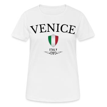 Souvenir Venedig, elegantes Design Venedig - Frauen T-Shirt atmungsaktiv - Weiß - Vorne - AI Model Female 172 dark (172cm)