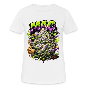 Graffiti des cookies Miracle Alien MAC - T-shirt respirant Femme - blanc - Devant - AI Model Female 172 dark (172cm)