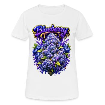 Graffiti classique aux myrtilles - T-shirt respirant Femme - blanc - Devant - AI Model Female 172 dark (172cm)
