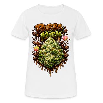 Bubba Kush Graffiti-Druck - Frauen T-Shirt atmungsaktiv - Weiß - Vorne - AI Model Female 172 dark (172cm)