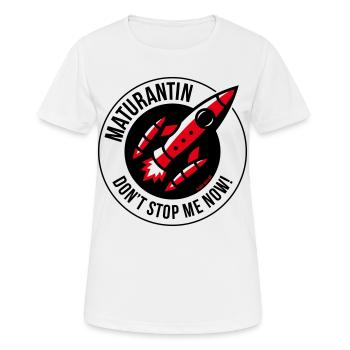 Maturantin (Matura / POS 3C) - Frauen T-Shirt atmungsaktiv - Weiß - Vorne - AI Model Female 172 dark (172cm)
