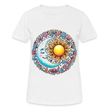 Litha Pagan: Sommersonnenwende, Mittsommer, Mittsommer, Mittsommer. - Frauen T-Shirt atmungsaktiv - Weiß - Vorne - AI Model Female 172 dark (172cm)