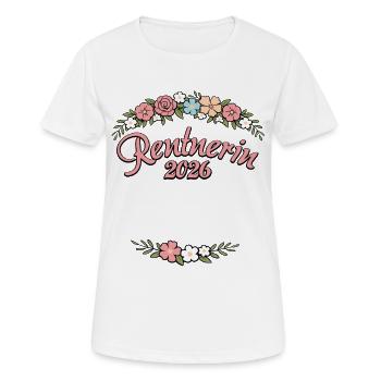 Pension | Pensioner 2026 | Retirement Pension - Women's Breathable T-Shirt - white - Front - AI Model Female 172 dark (172cm)