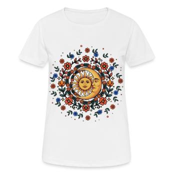 Litha Pagan: Sommersonnenwende, Mittsommer, Mittsommer, Mittsommer. - Frauen T-Shirt atmungsaktiv - Weiß - Vorne - AI Model Female 172 dark (172cm)