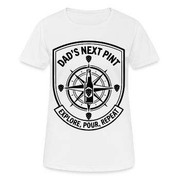 Vatertag Dad's Next Pint Bier - Frauen T-Shirt atmungsaktiv - Weiß - Vorne - AI Model Female 172 dark (172cm)