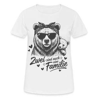 Mama Bear & Child Baby – Two Are a Family Too - Women's Breathable T-Shirt - white - Front - AI Model Female 172 dark (172cm)