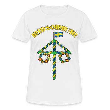 Litha Pagan: Sommersonnenwende, Mittsommer, Mittsommer, Mittsommer. - Frauen T-Shirt atmungsaktiv - Weiß - Vorne - AI Model Female 172 dark (172cm)