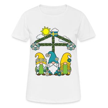 Litha Pagan: Sommersonnenwende, Mittsommer, Mittsommer, Mittsommer. - Frauen T-Shirt atmungsaktiv - Weiß - Vorne - AI Model Female 172 dark (172cm)