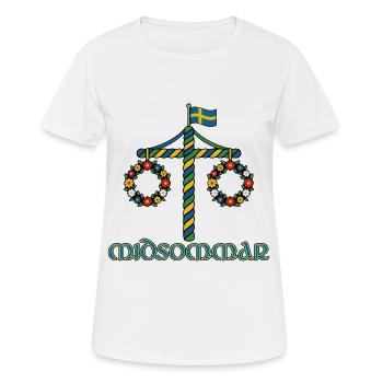 Litha Pagan Summer Solstice Midsummer Midsommar - Women's Breathable T-Shirt - white - Front - AI Model Female 172 dark (172cm)