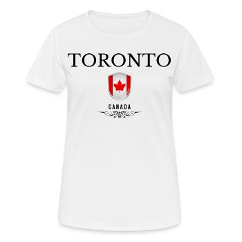 Souvenir Toronto, design élégant Toronto - T-shirt respirant Femme - blanc - Devant - AI Model Female 172 dark (172cm)