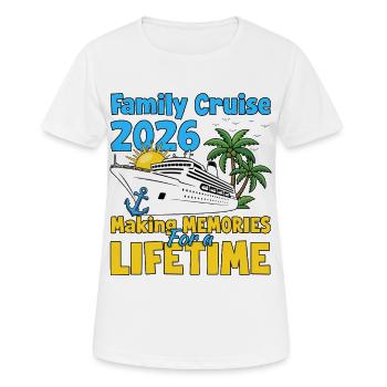 Croisière en famille Croisière - T-shirt respirant Femme - blanc - Devant - AI Model Female 172 dark (172cm)